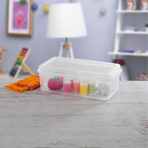 Sterilite Large Clear Flip Top Storage Box & Reviews Wayfair
